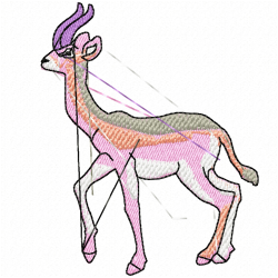 Gazelle Embroidery Design 4 Gazelle Embroidery Design 4